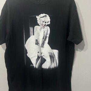 Marilyn Monroe black cotton t-shirt Size XL #marilynmonroe